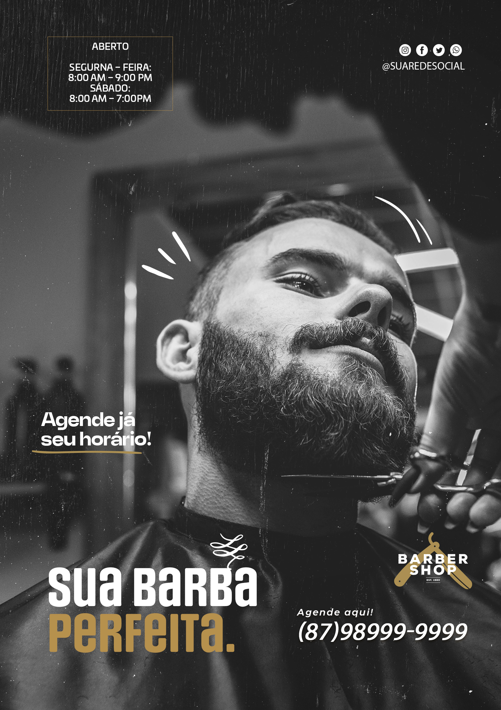 Barbearia sua barba perfeita