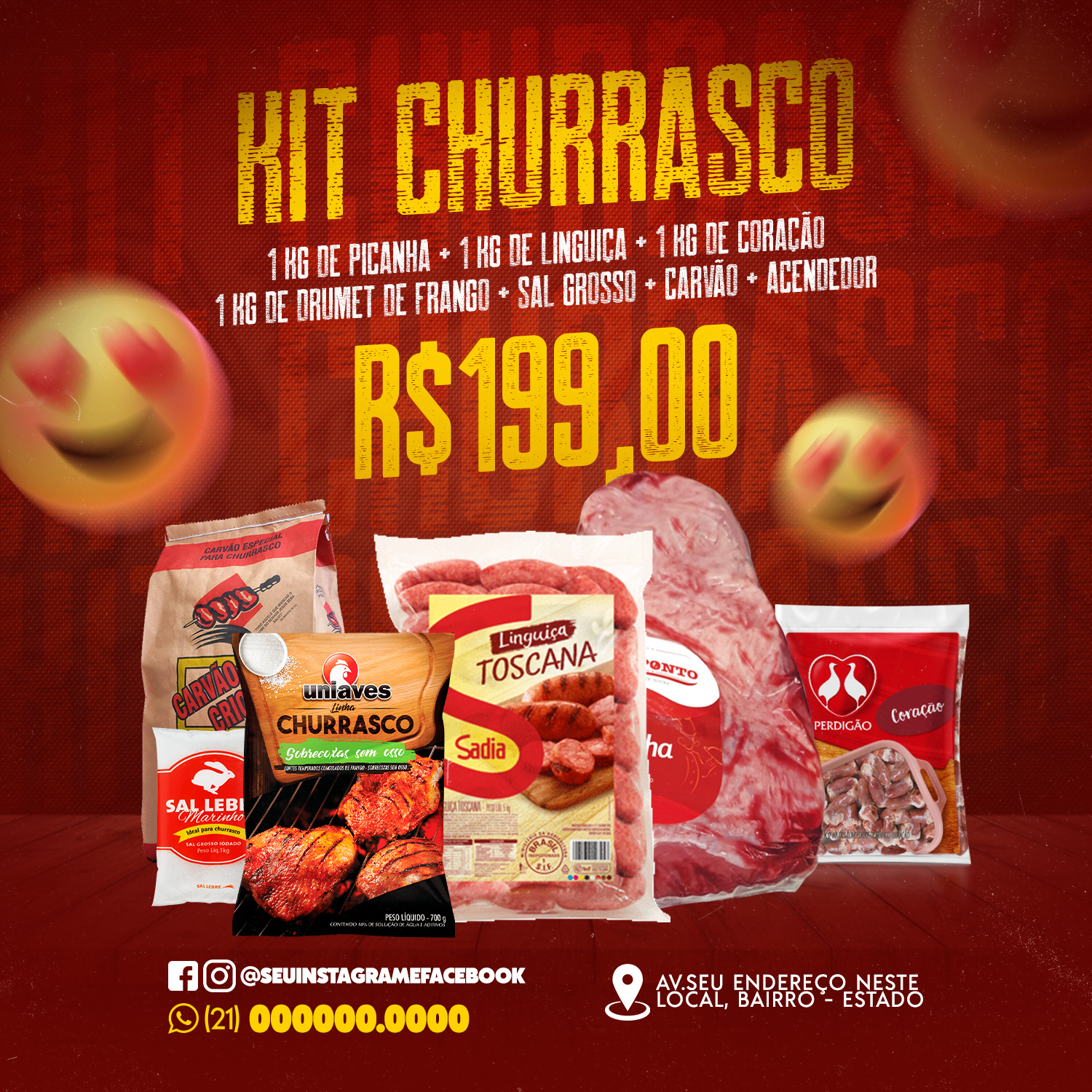 Kit churrasco açogue