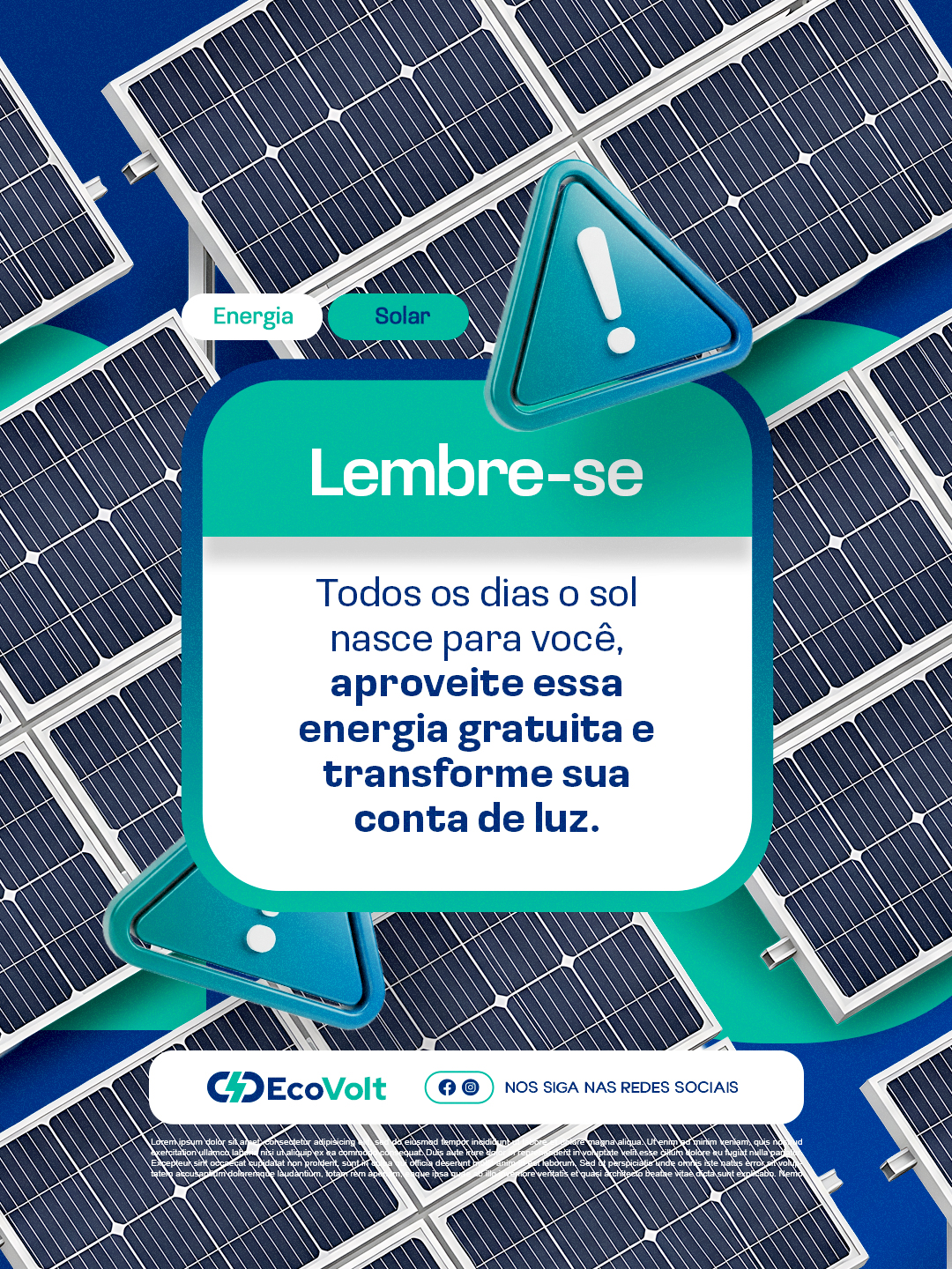 Lembre se energia solar