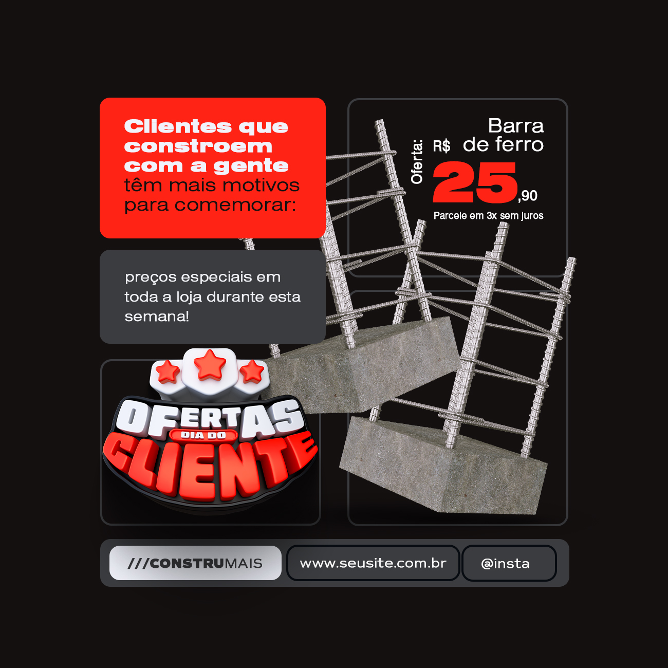 Clientes que constroem com a gente