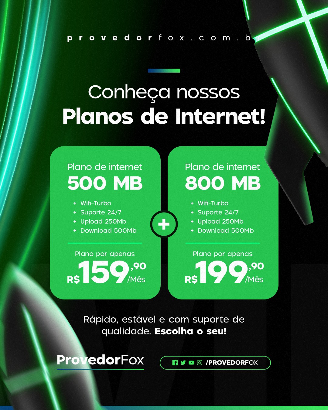 Conheça nossos planos de internet