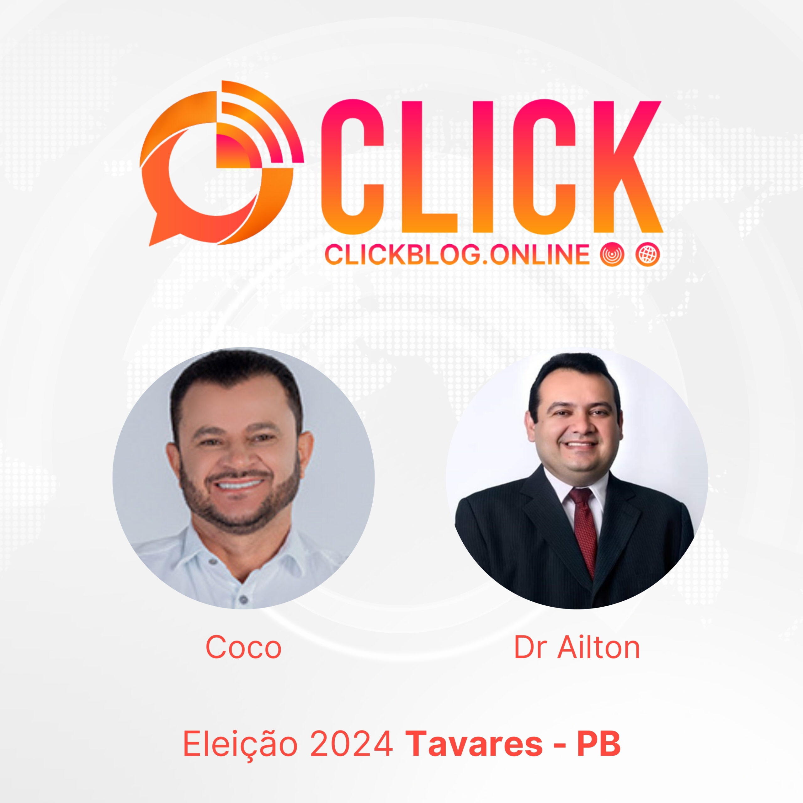 Eleições em 2024 na cidade de Tavares serão disputadas entre a atual prefeito Coco de Odálio e o ex-prefeito Dr Ailton Suassuna.